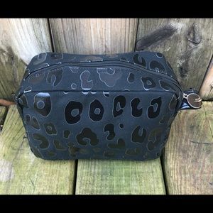 Canvas Leopard Cheetah Print Travel Cosmetic Makeup Toiletries Bag Pouch Case